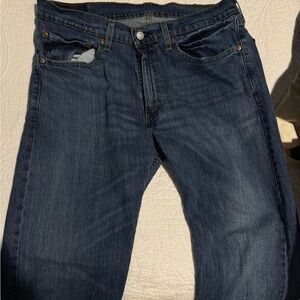 Levi's Blue Slim Jeans with Faded Indigo Wash. Waist 34- Length 30